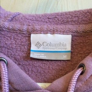 Columbia sweatshirt.